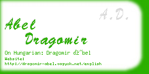 abel dragomir business card